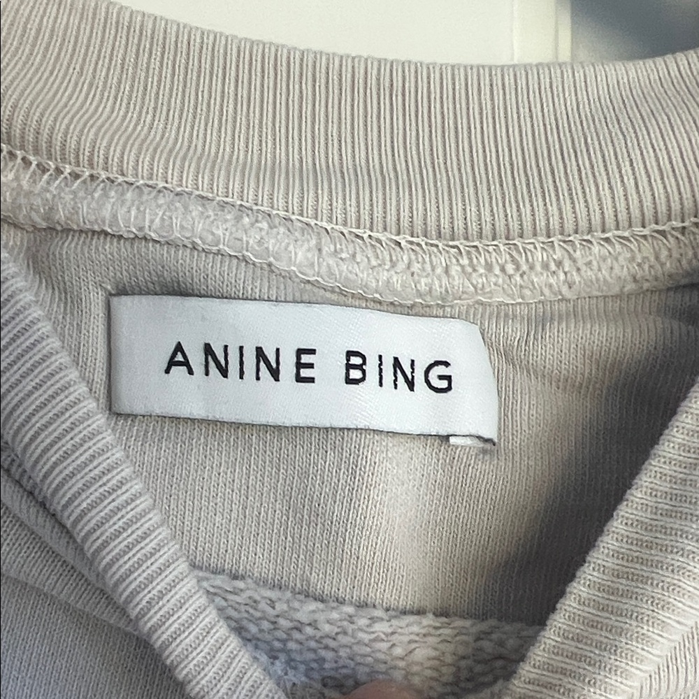 Anine Bing Cream Sweatshirt - Picture 2 of 5